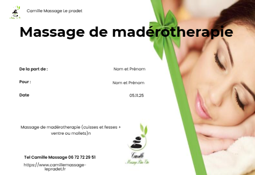 Massage de madérotherapie 75 mn