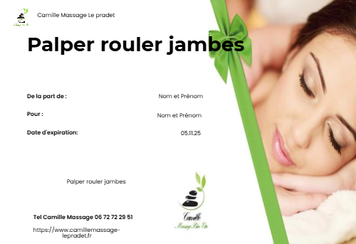 Palper rouler jambes